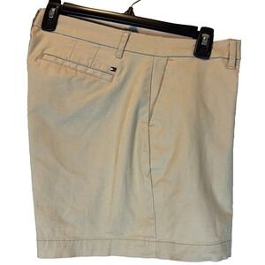 Tommy Hilfiger Chino Shorts 4" Inseam Tan Women's Size 12 Casual Travel Preppy